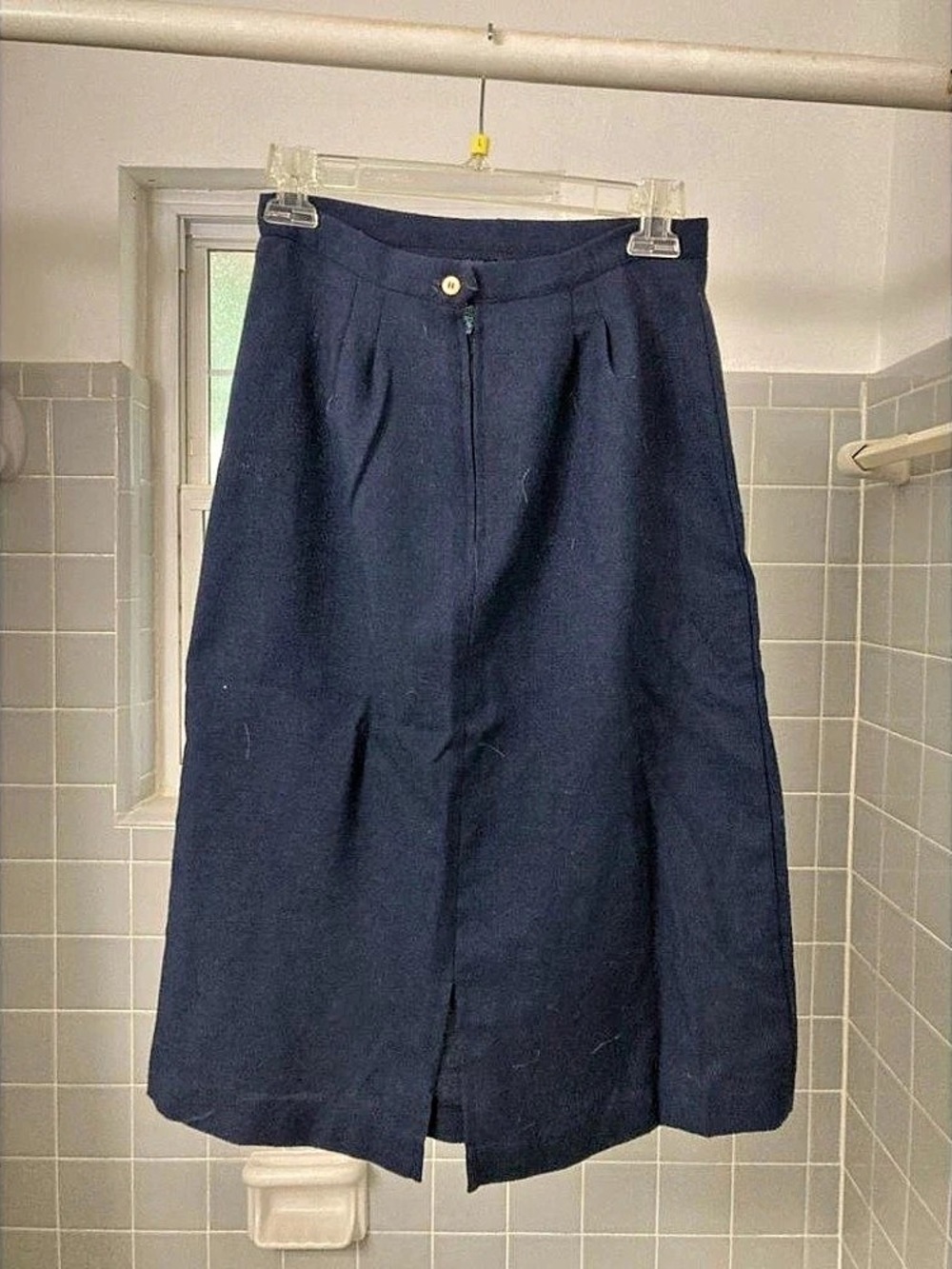 Vintage navy pencil skirt